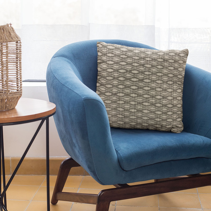Bites Geometric Reversible Throw Pillow, 20" x 36"