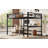 Metal Queen Size Loft Bed With Power Outlet And LED Lighted, Space-Saving, Noise Reduced, Black