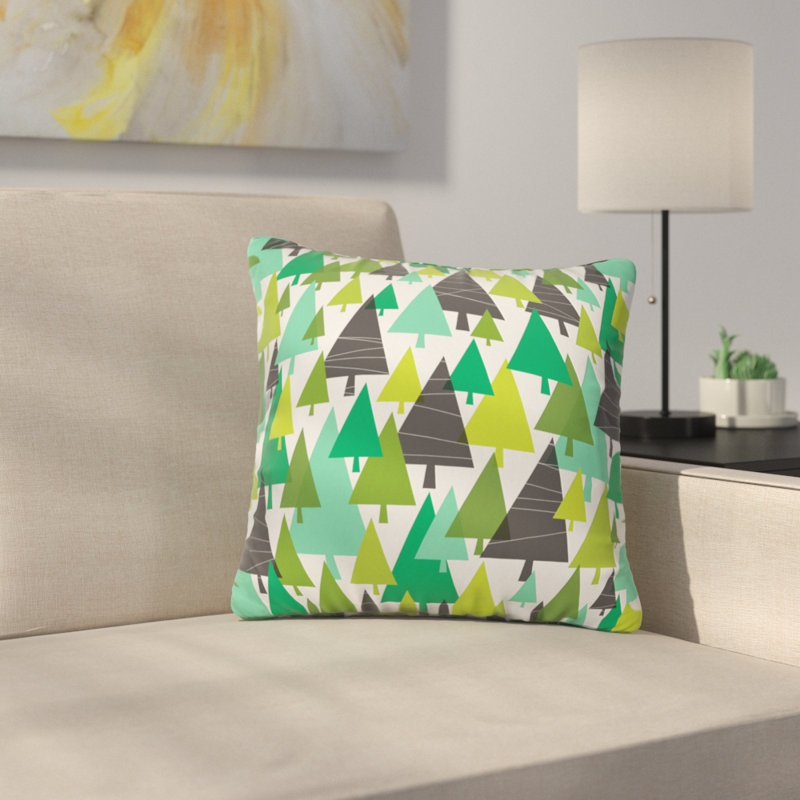 Heather Dutton Winter Woods Throw Pillow, 16" x 16"