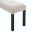 Banc de salle à manger en lin capitonné Modern-1092355996