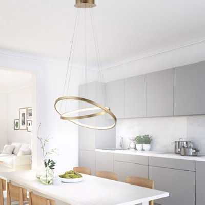 Harmon 2-Light LED Geometric Pendant