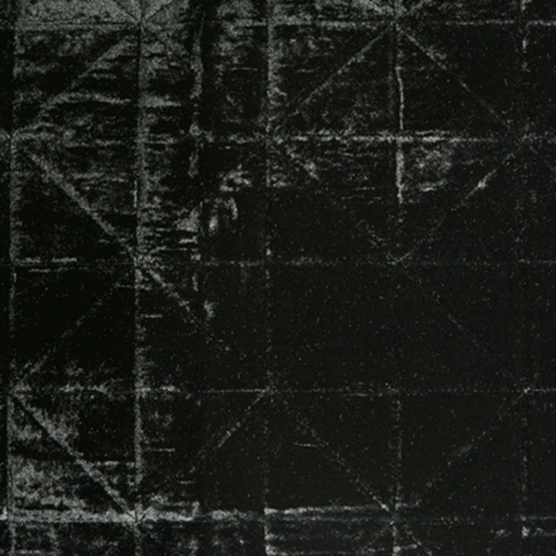 King Black Velvet Quilt Set with Diamond Stitching