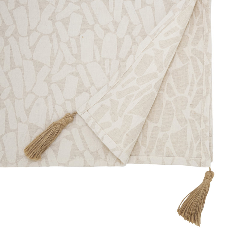 Mixed Linen Jacquard Table Runner