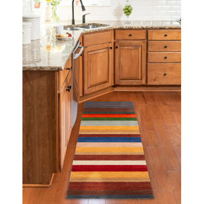 Tapis brun clair Indo Gabbeh 2 pi 8 po x 9 pi 8 po