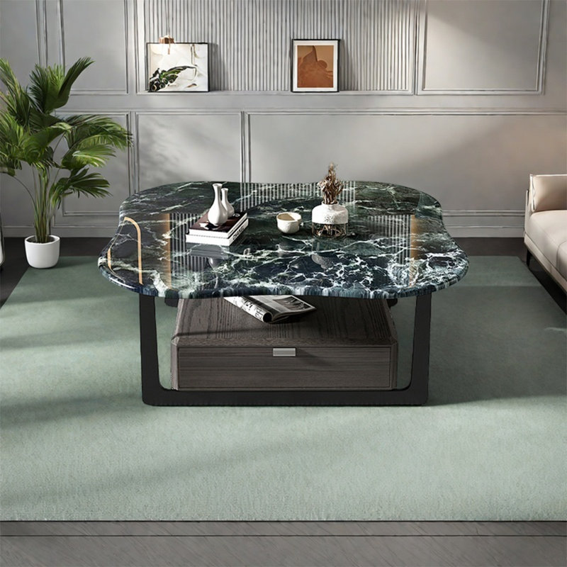 Table basse moderne en pierre supercristalline