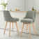 Swivel Upholstered 26''Counter Stool And Bar Stools With Full Back And Solid Wood Frame