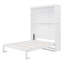 Lit escamotable double avec tablettes pour une utilisation compacte et multifonctionnelle, idéal pour les petits appartements et les chambres d'amis