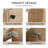 Joleta 17.08'' Single Bathroom Vanity with Ceramic Top