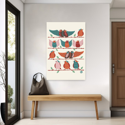 Contemporary Art Contemporary Bird Wall Art 1 Piece Wrapped Canvas Wall Art