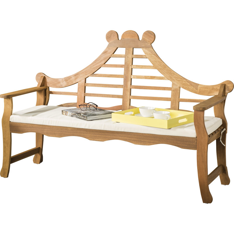 Banc de jardin en bois Cullins, Naturel