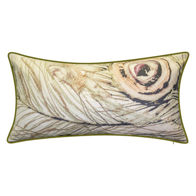 Abstract Feather Throw Pillow