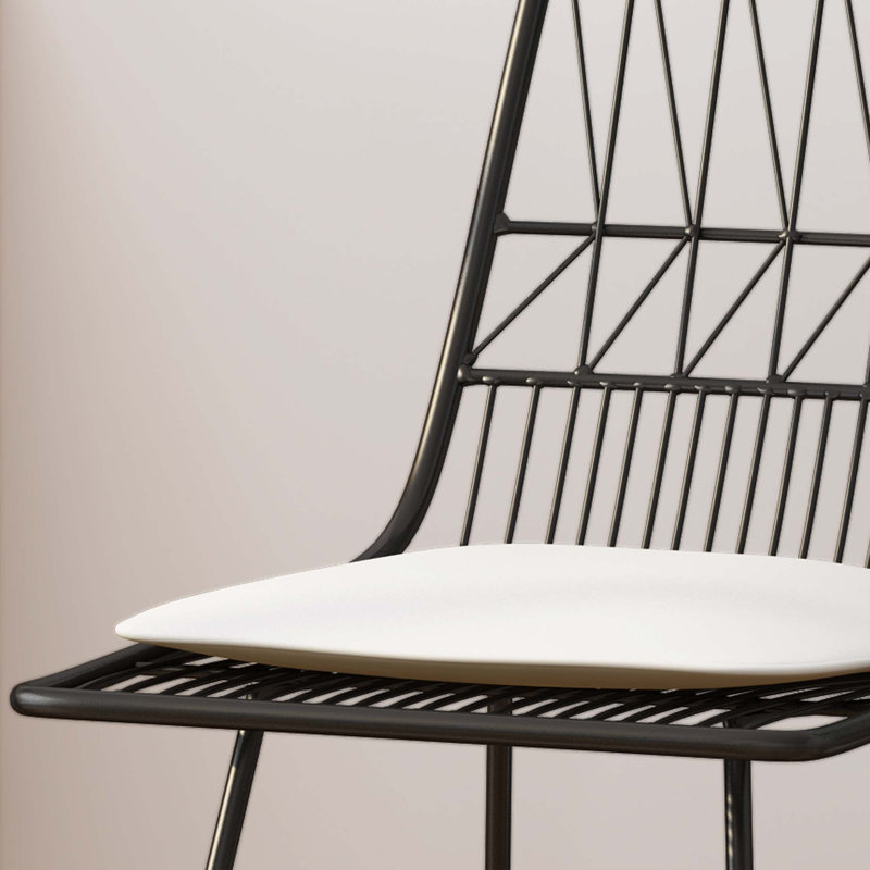 Tabouret de comptoir Niez, Noir