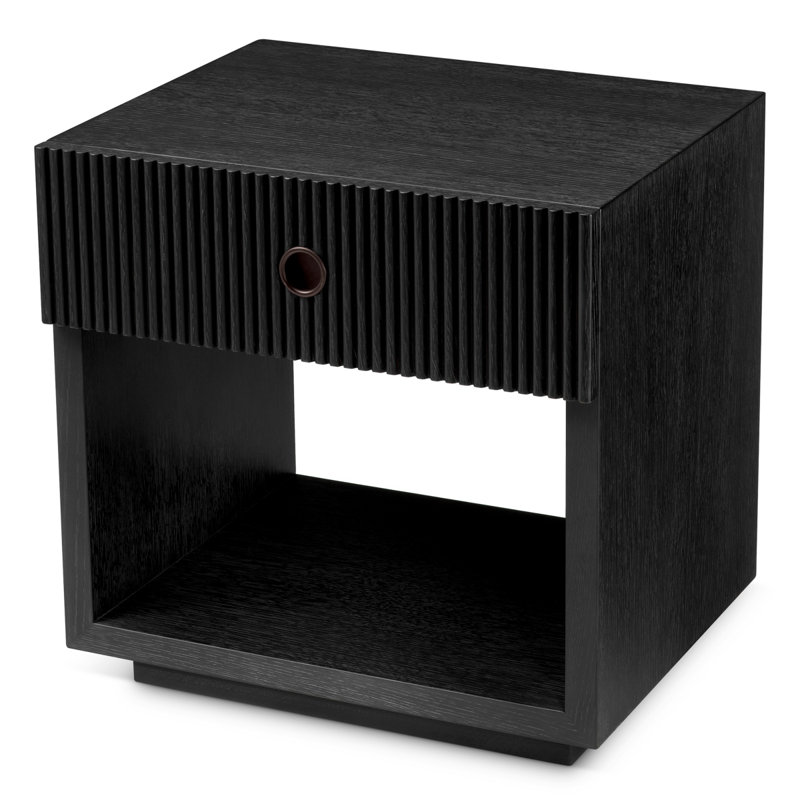 Nightstand Dimitrios, Charcoal Oak