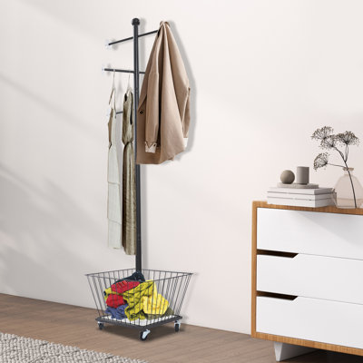 Free Standing Clothing Rack With Wheels