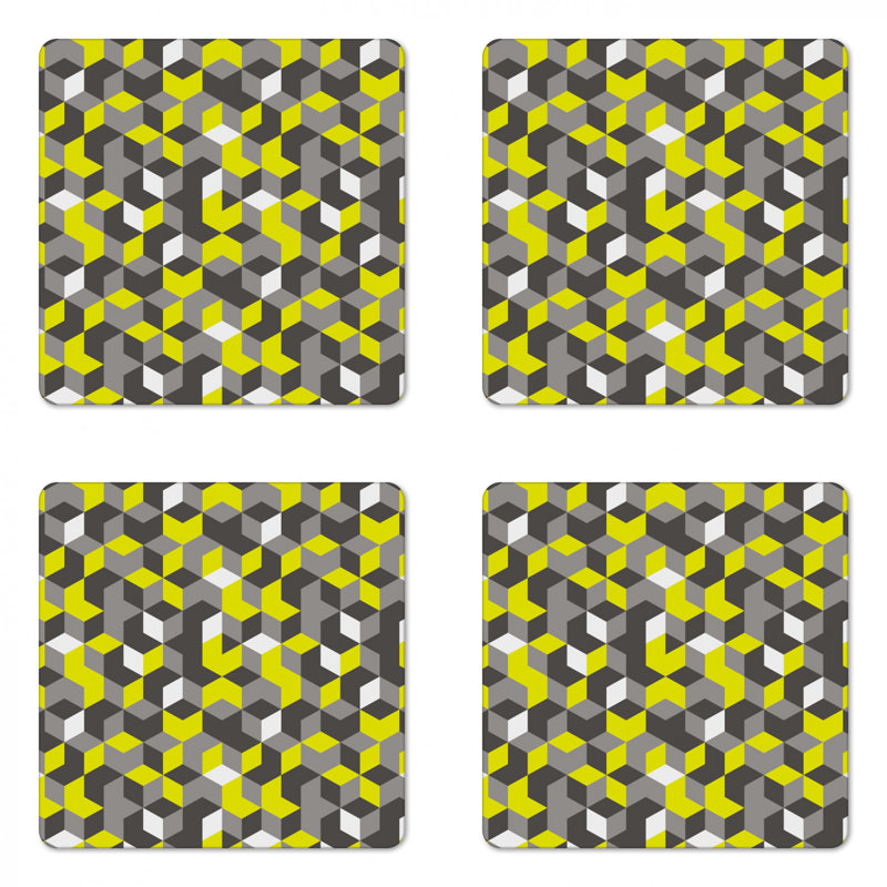 Square 4 Piece Coaster Set