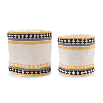 Ensemble de 2 paniers en coton