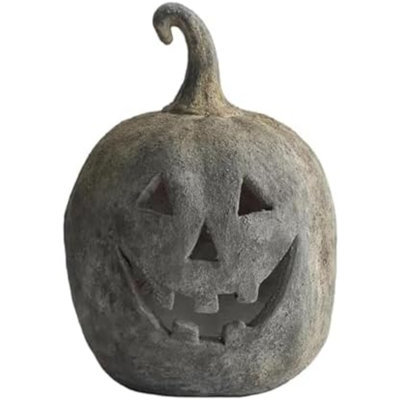 Décoration citrouille en terre cuite faite à la main - citrouille d'Halloween d'extérieur citrouille-citrouille d'Halloween