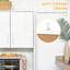 Armoire de cuisine moderne avec huche de rangement Latitude Run®, 2 armoires, 3 tiroirs et comptoir ouvert, blanc