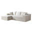 Canapé convertible en L 2 pièces en velours côtelé dans une boîte avec coussins, canapé modulaire 3 places, meubles de salon compressés (faisant face à gauche)-1145372856