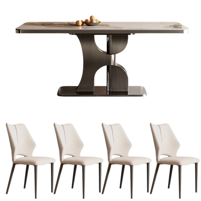 Ensembles de table de style italien de luxe luxueux, H 29,53 po x L 55,12 po x l 31,5 po