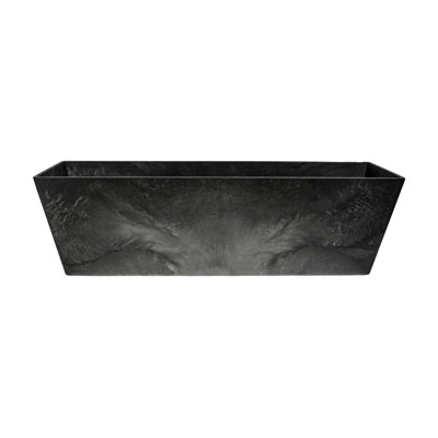 Balcony trough Ella black D55x17 H17