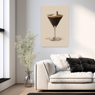 Cinnamon Espresso Martini Retro Vintage Coastal Wall Art