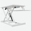 Bureau pour ordinateur portable à hauteur ajustable, station de travail assis-debout réglable avec plateau pour clavier, blanc