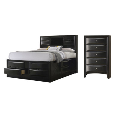 Ensemble de chambre avec grand lit 2 pièces Aslan