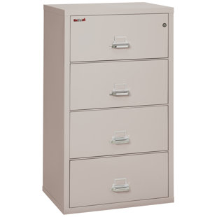 Fireproof 31.1875'' Wide 4 -Drawer Steel File Cabinet
