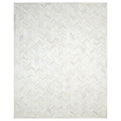 Azikiwe Chevron Handmade Cowhide Area Rug