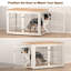 Meuble de rangement robuste pour chien de 46 pouces, table de bout décorative pour animal de compagnie, chenil en bois pour l'intérieur-120974235-132647111