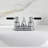 Kingston Brass Kaiser Two-Handle 3-Hole Deck Mount 4" Centerset Bathroom Faucet with Plastic Pop-Up-25314080