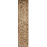 Silver Screen Hand Knotted Wool Area Rug in Sage/Bone