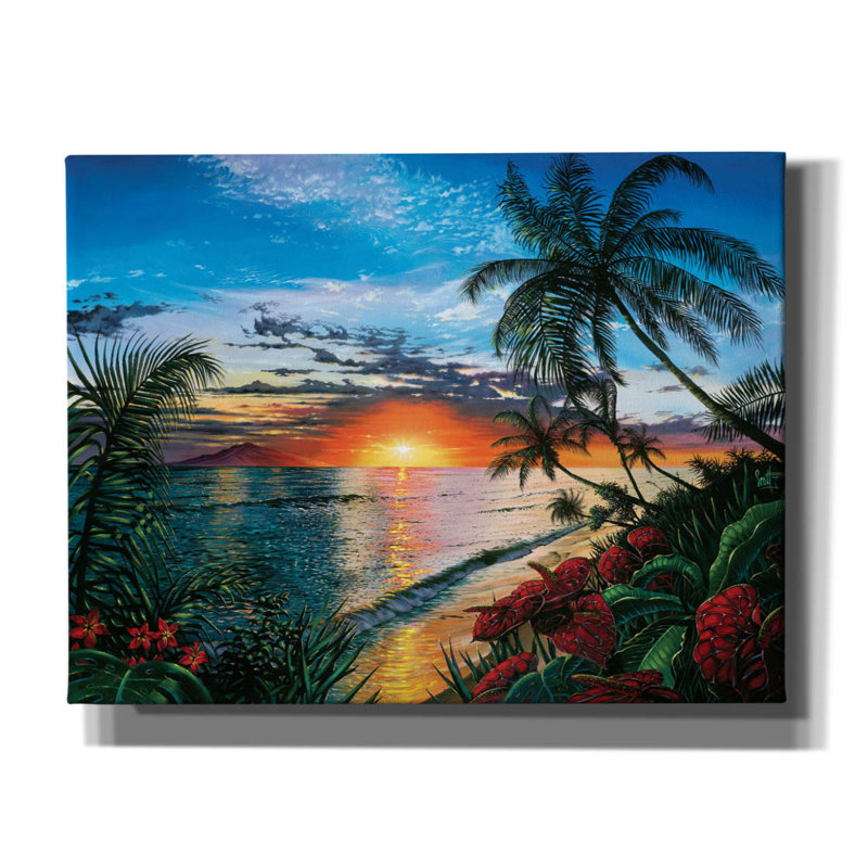 «Sunset Serenade» par Scott Westmoreland, art mural sur toile, H 26 po x l 34 po x P 1,5 po