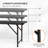 4 Ft Black Plastic Rectangular Folding Table