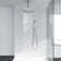 16" Square Ceiling Mounted Rainfall Shower System Dual Shower Head