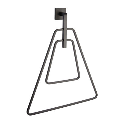 TAYMOR D802BBEAE4984F62ACD1AD99727B13DB Double Towel Ring Matte Black