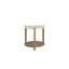 Table de bout en bois teinté de couleur caramel T compact