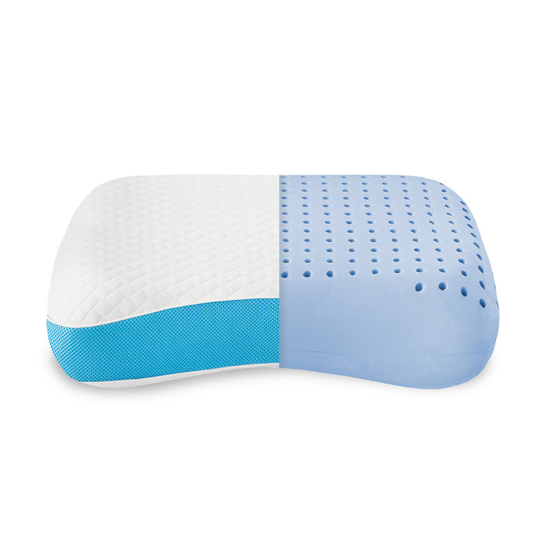 Ultra Firm Gel-Infused Memory Foam Back Sleeper Pillow