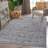 5X7 Grey / Oriental Area Rug-631811974-631811975