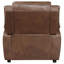 Fauteuil d'appoint rembourré rembourré Zeshaun brun foncé