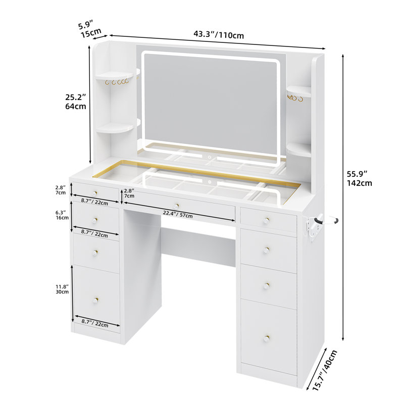Dressing Table with Mirror