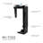 Computer Tower Wall Mount And Under Desk CPU Stand, 360 Degree Rotation, Height And Width Adjustable, Black