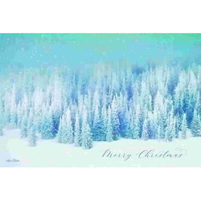Forêt turquoise enneigée