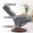 Swivel Recliners with Ottoman, Reclining TV Chairs with Vibration, Faux Leather Lounge Chair-2115537192