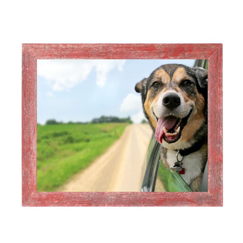 11X17 Rustic Espresso Picture Frame, Red, 13" x 19"