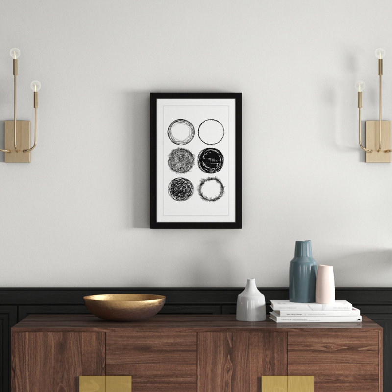 Round Nine - Single Picture Frame Print, 61cm H x 41cm W x 3.81cm D