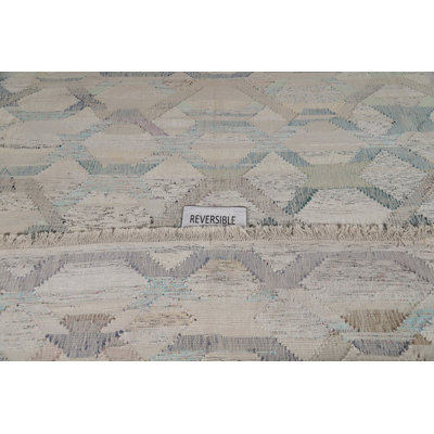 All-Over Modern Kilim Turkish Large Rug 13x16