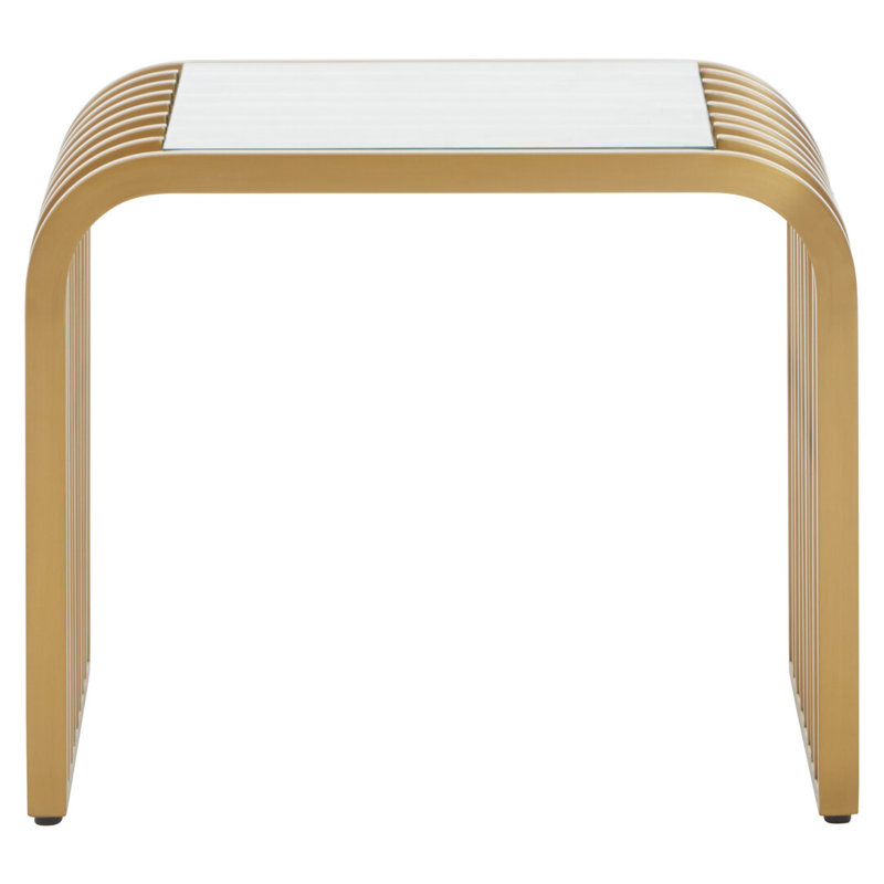 Glass Top End Table