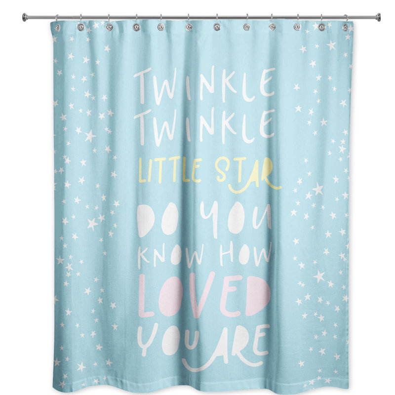 Abston Twinkle Twinkle Little Star Shower Curtain